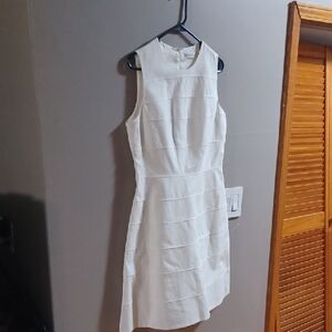 Calvin Klein Sleeveless White Dress Size 10